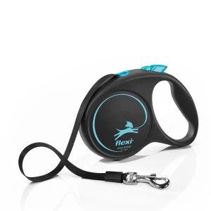 Flexi Black Design szalagos póráz Kék M 5m/25kg